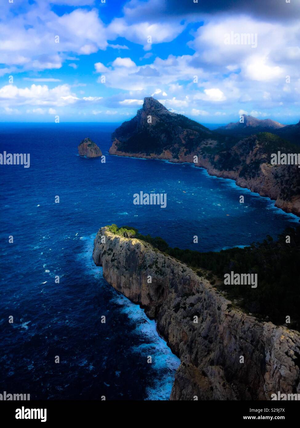 Ocean from Formentor, Mallorca - Smartphone Captured Stock Image