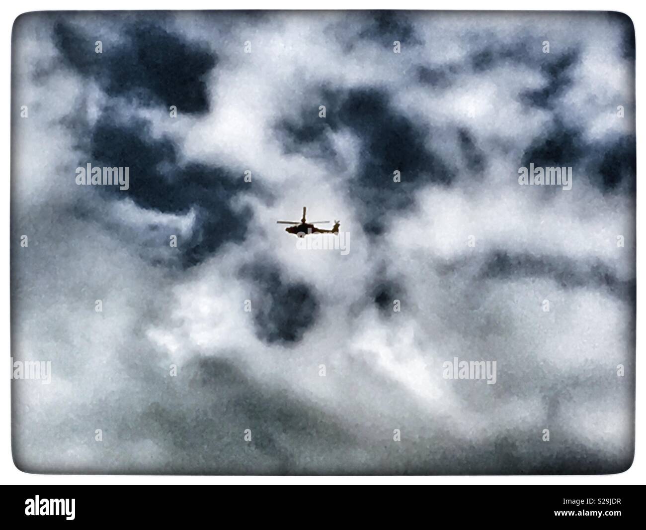 Apache attack helicopter - Smartphone Captured Stock Image