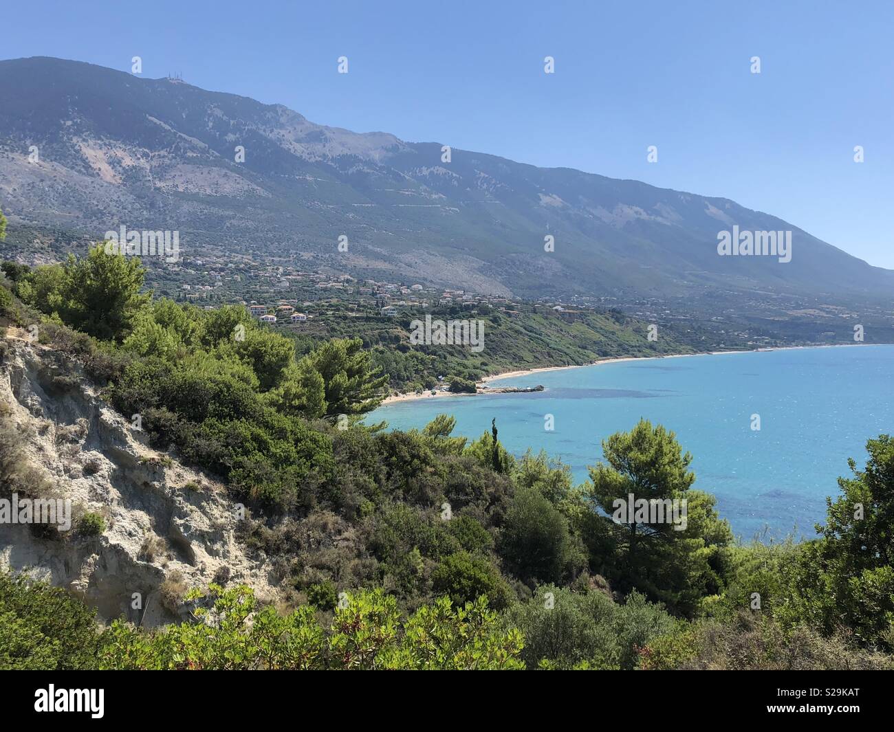 West coast of Kefalonia - Smartphone Captured Stock Image
