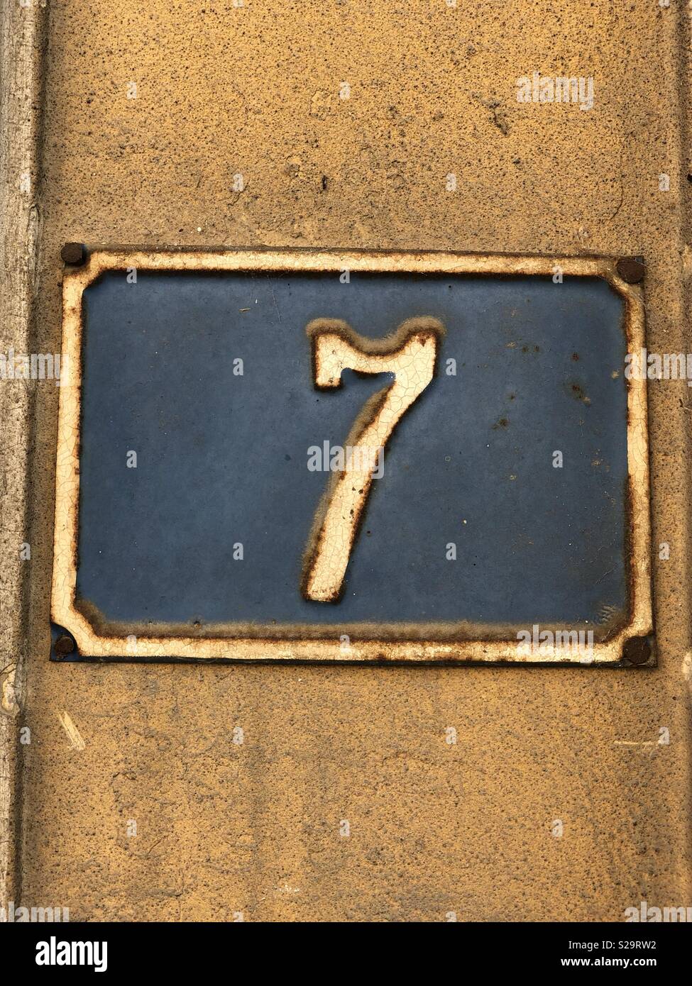 Civic number seven - Smartphone Captured Stock Image