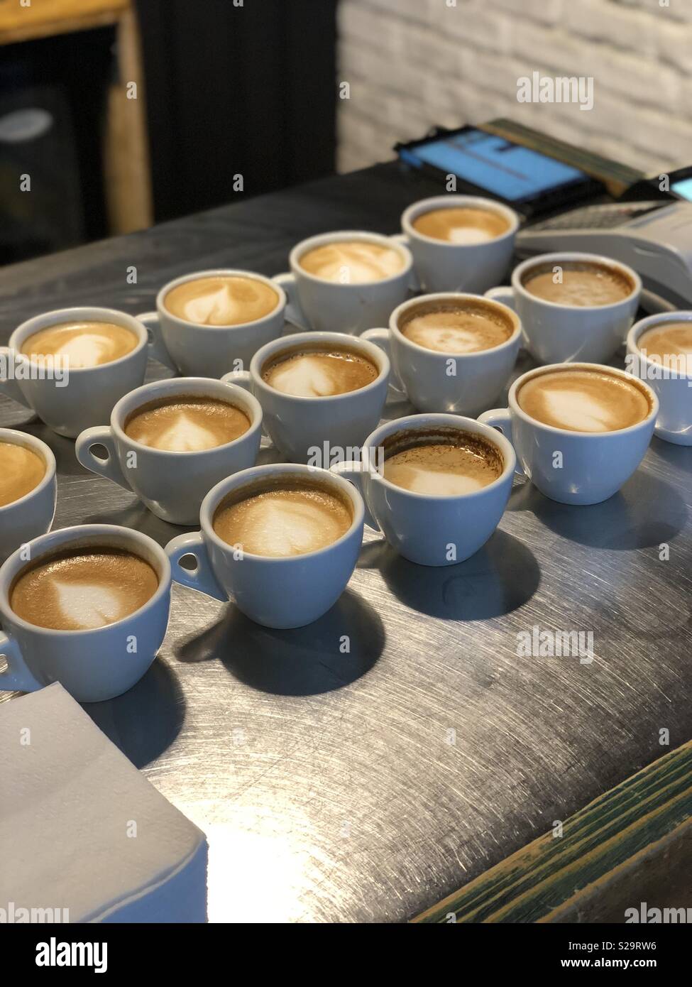 Cappuccino for everybody - Smartphone Captured Stock Image
