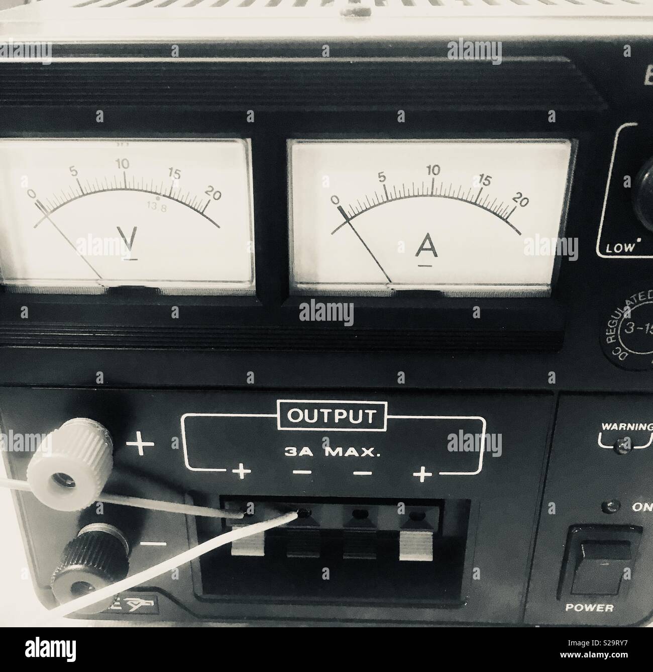 Voltmeter dials Stock Photo Alamy