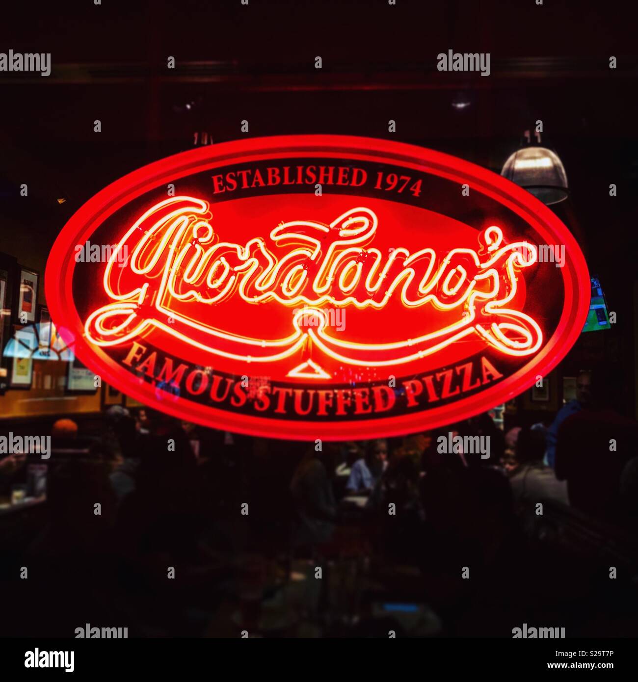 Giordano’s restaurant in downtown Chicago Stock Photo