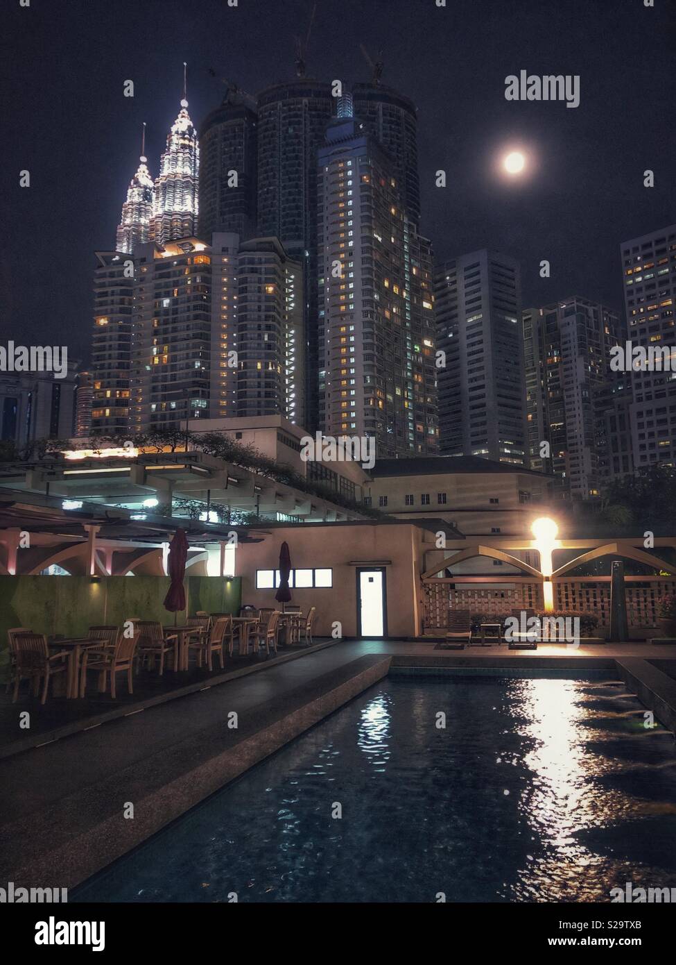 A beautiful evening in Kuala Lumpur. - Smartphone Captured Stock Image