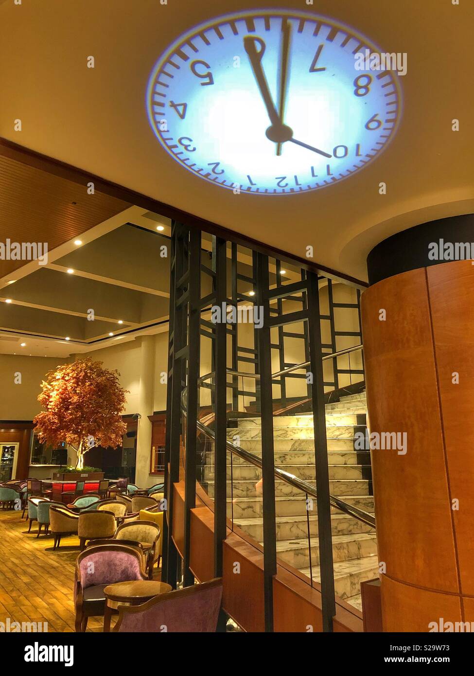 Hotel lobby in Kuala Lumpur, Malaysia. - Smartphone Captured Stock Image