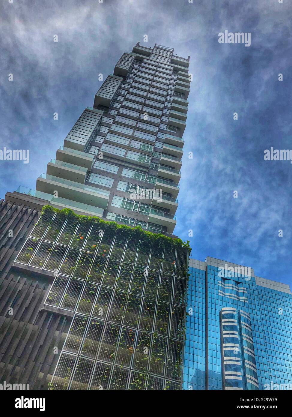 Modern architecture in Kuala Lumpur, Malaysia. - Smartphone Captured Stock Image