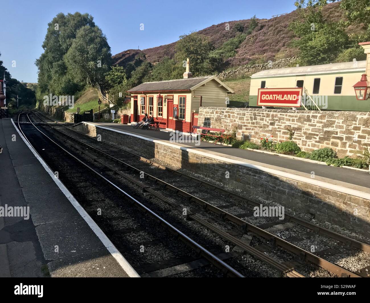 Goathland railway station - Smartphone Captured Stock Image