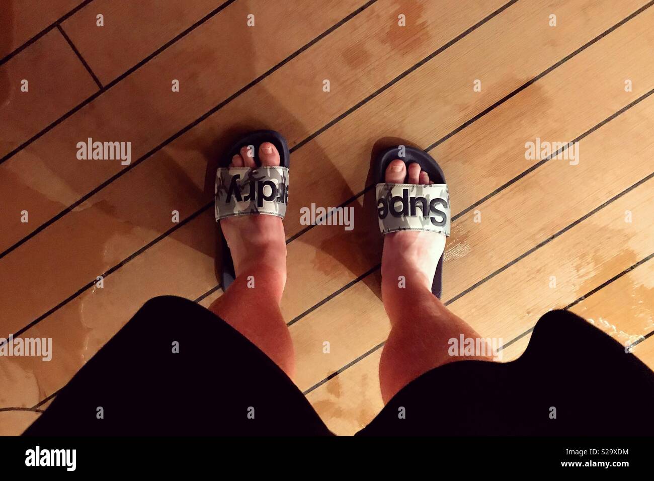 Mens superdry sliders sale