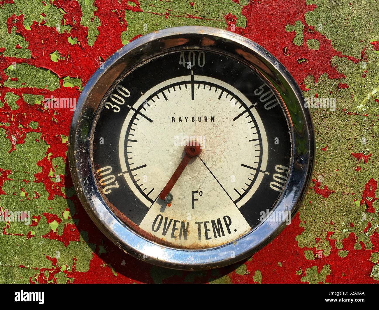 A temperature gauge on a Rayburn oven Stock Photo - Alamy
