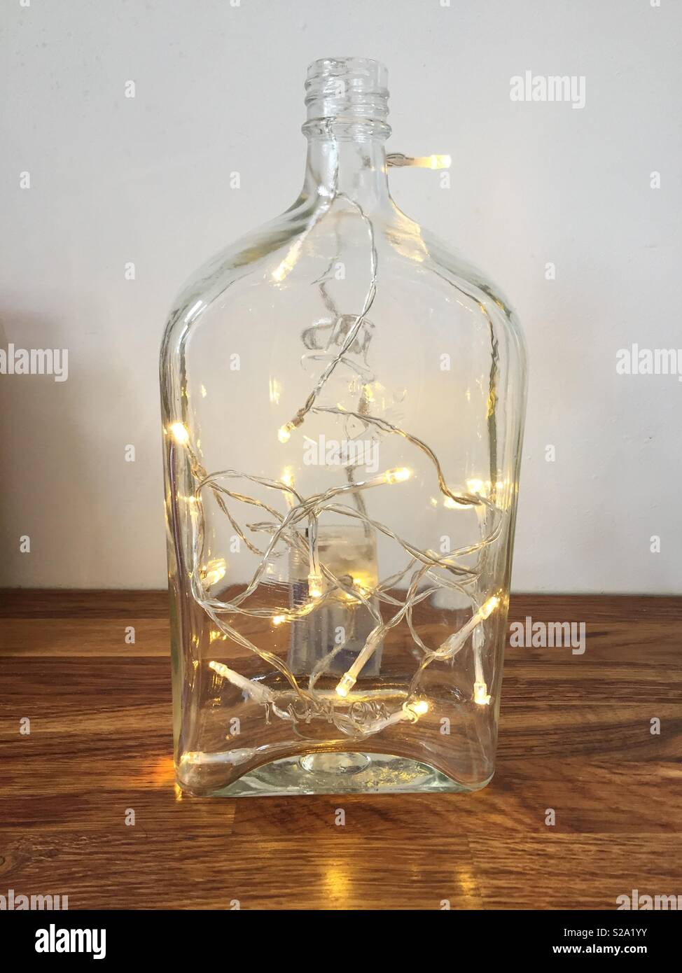 Decorative whiskey bottle light Stock Photo Alamy