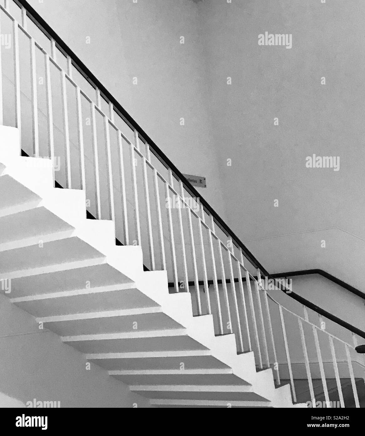 Saatchi Gallery Chelsea London staircase Stock Photo