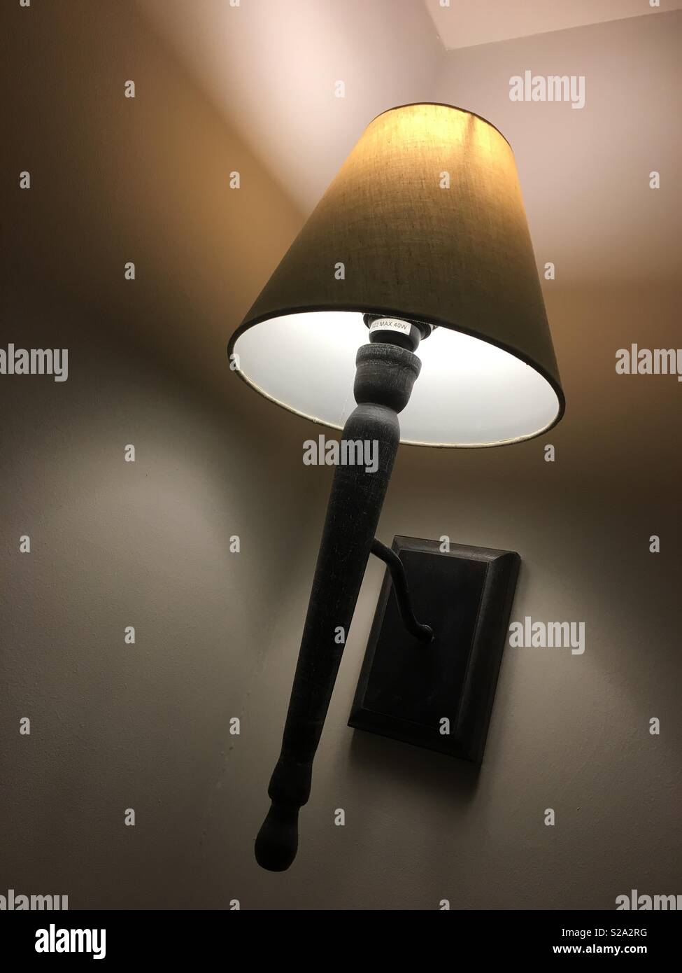 Wall lamp lighting Stock Photo
