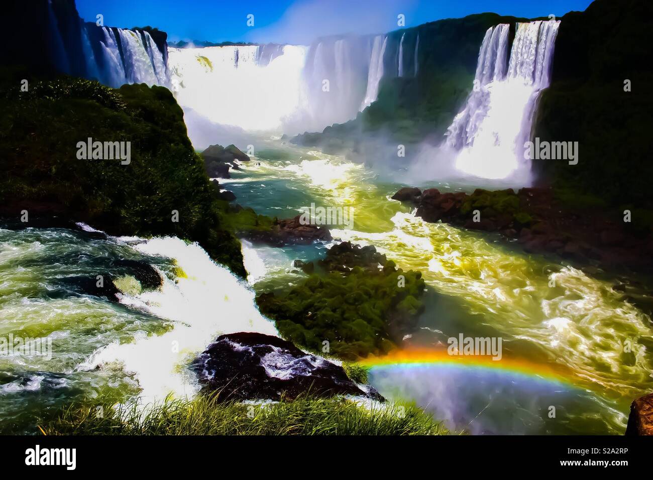 Iguazú Falls, Brasil - Smartphone Captured Stock Image