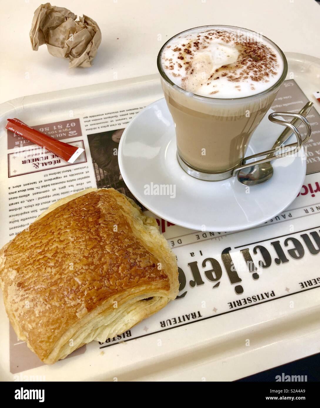 Breakfast In Paris France Stock Photo Alamy