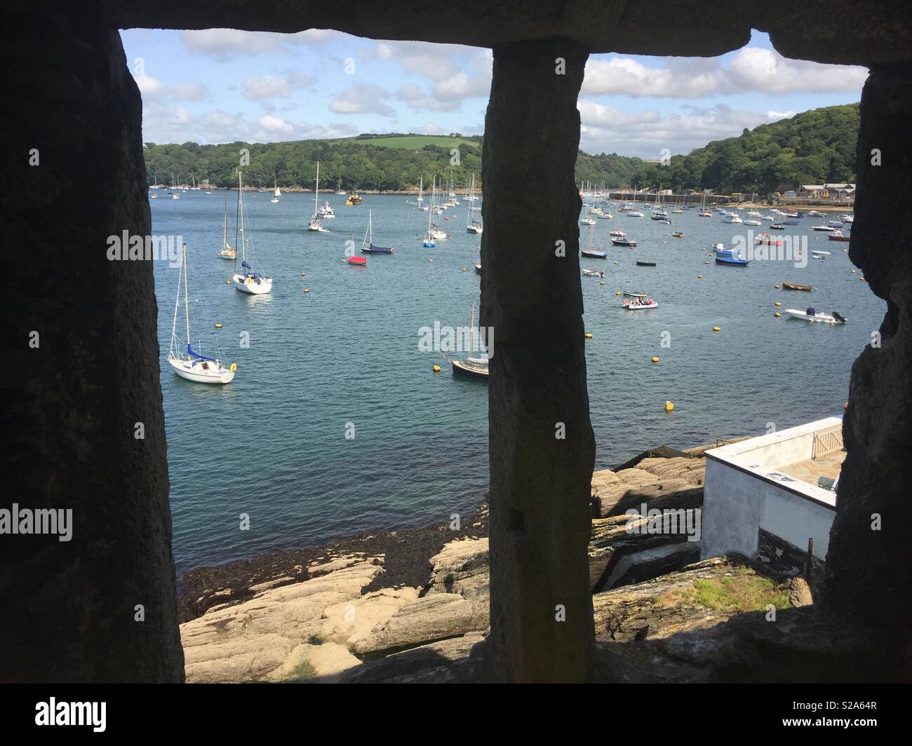 Polruan Castle, Cornwall Stock Photo