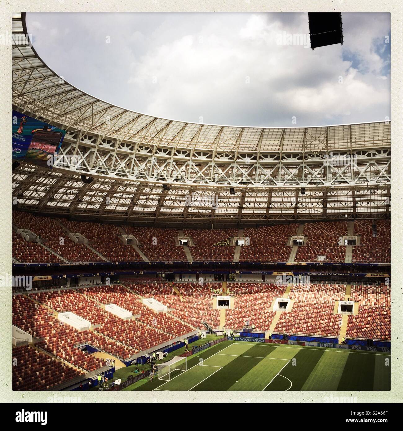 The Luzhniki Stadium is the national stadium of Russia, located in its capital city, Moscow. Stock Photo