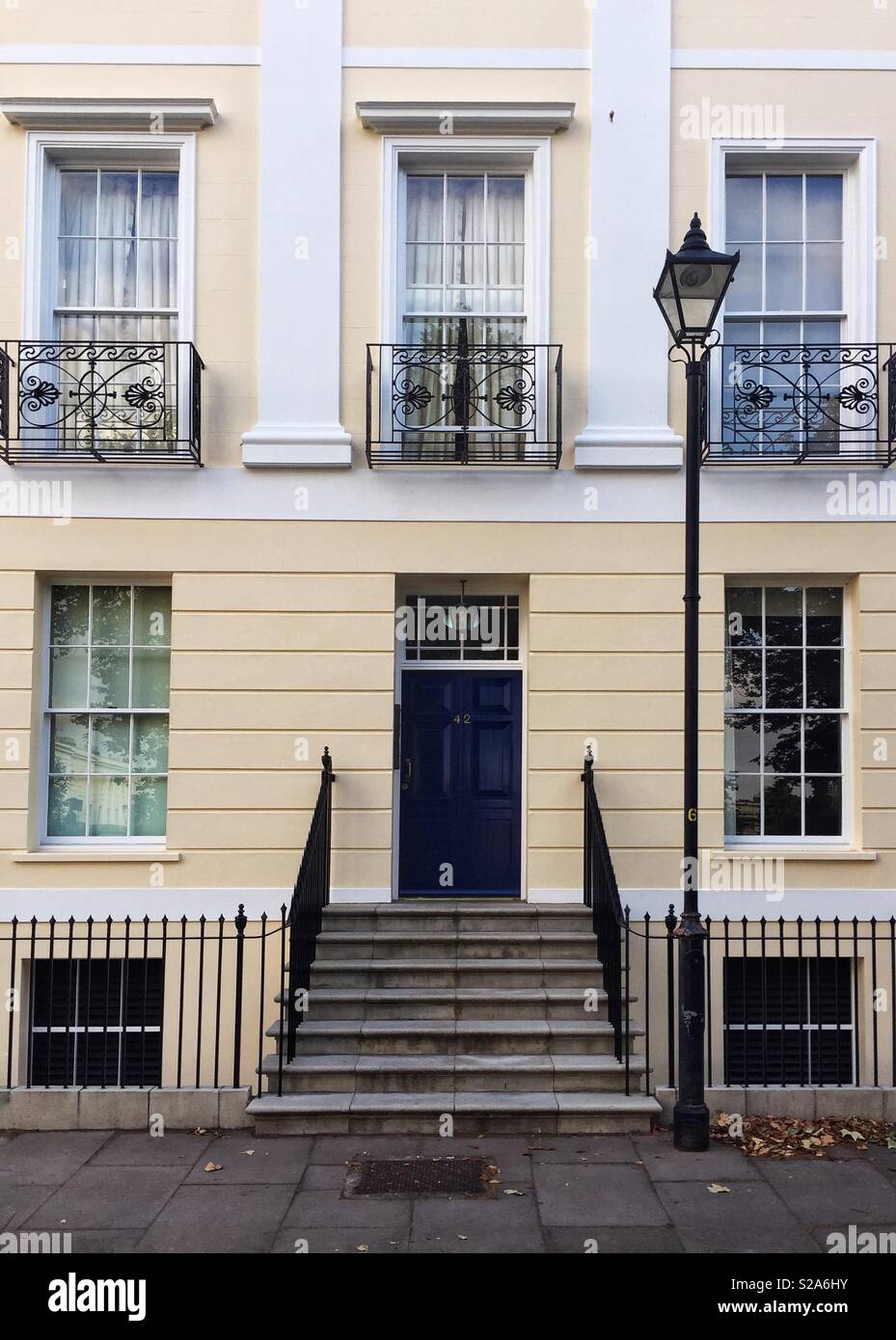 A large townhouse in London’s Mayfair Stock Photo