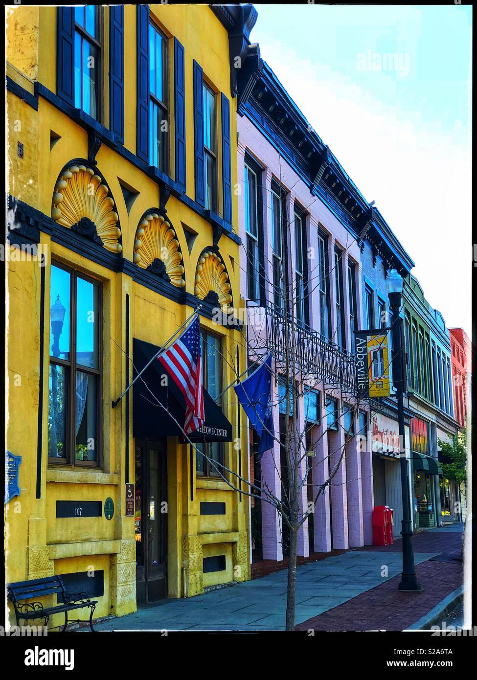 Downtown Abbeville South Carolina Stock Photo Alamy
