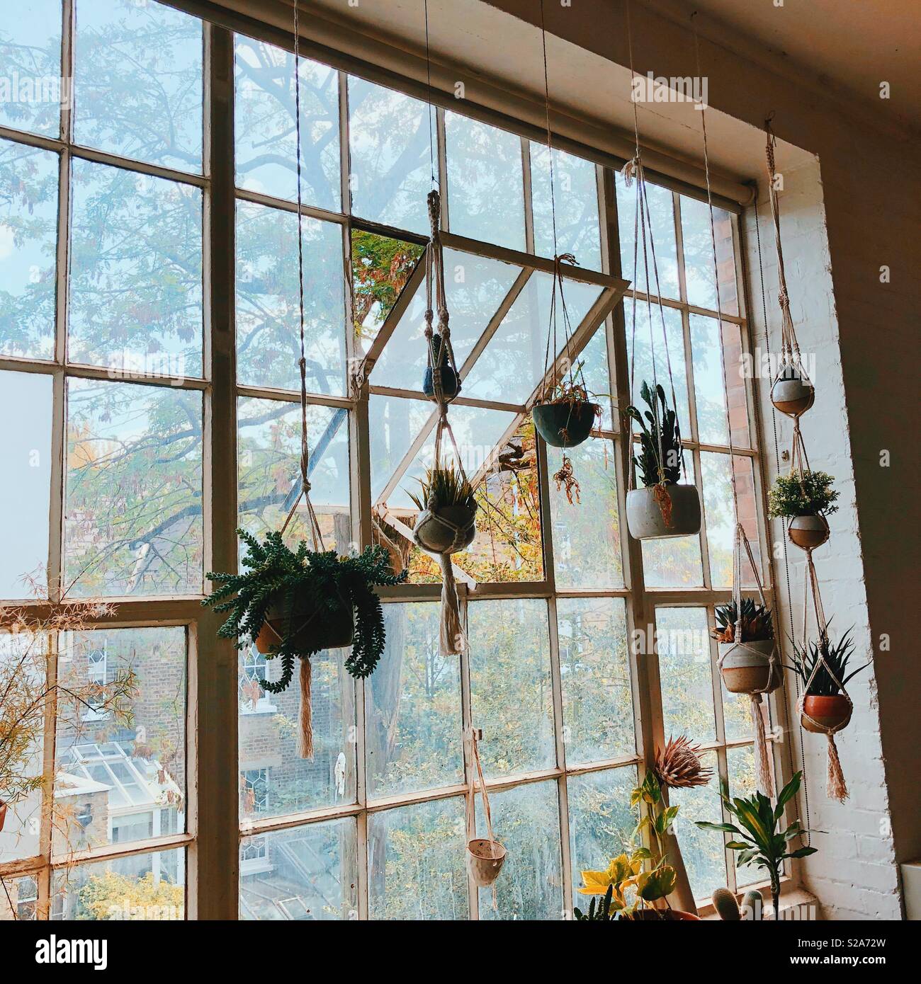 Hanging flower baskets hires stock photography and images Alamy