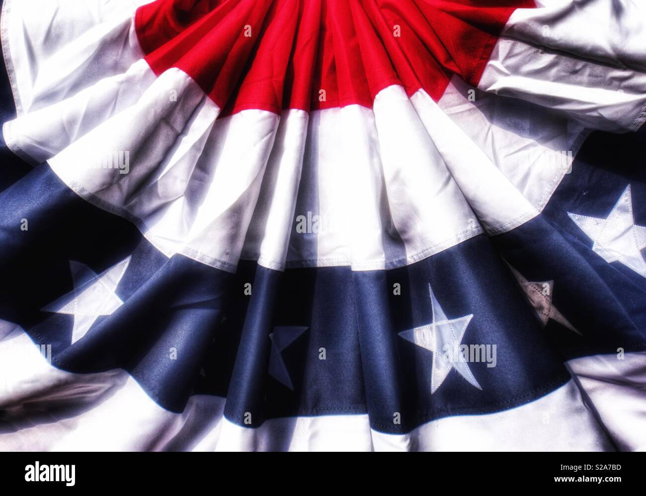 Patriotic bunting - Smartphone Captured Stock Image