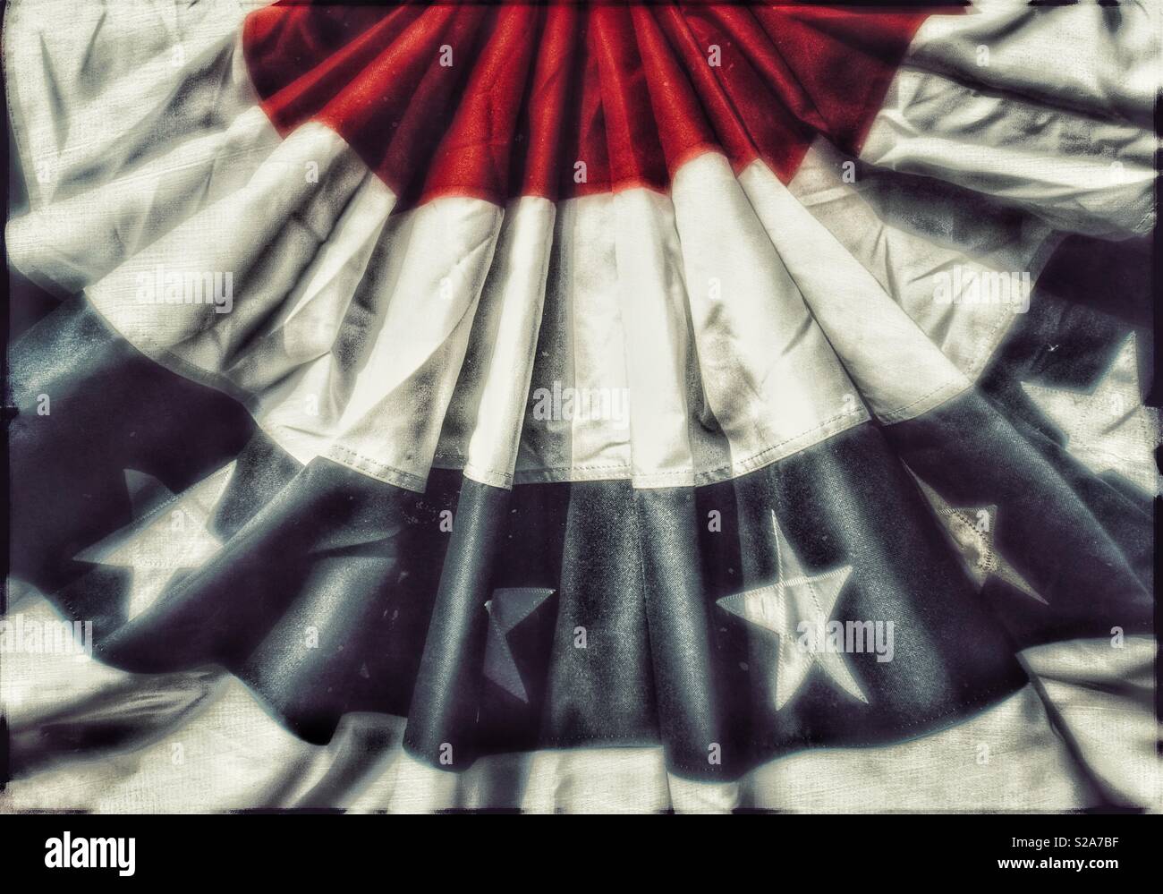 Patriotic bunting - Smartphone Captured Stock Image