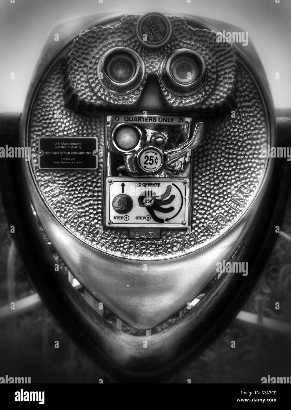 Coin operated scenic viewer - Smartphone Captured Stock Image