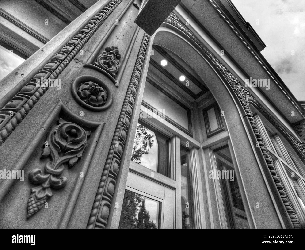 Ornate building exterior Stock Photo