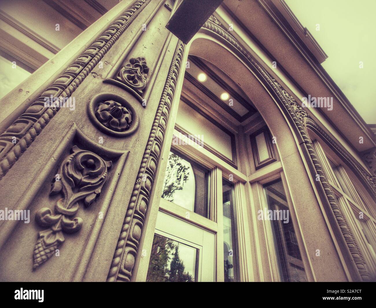 Ornate building exterior Stock Photo