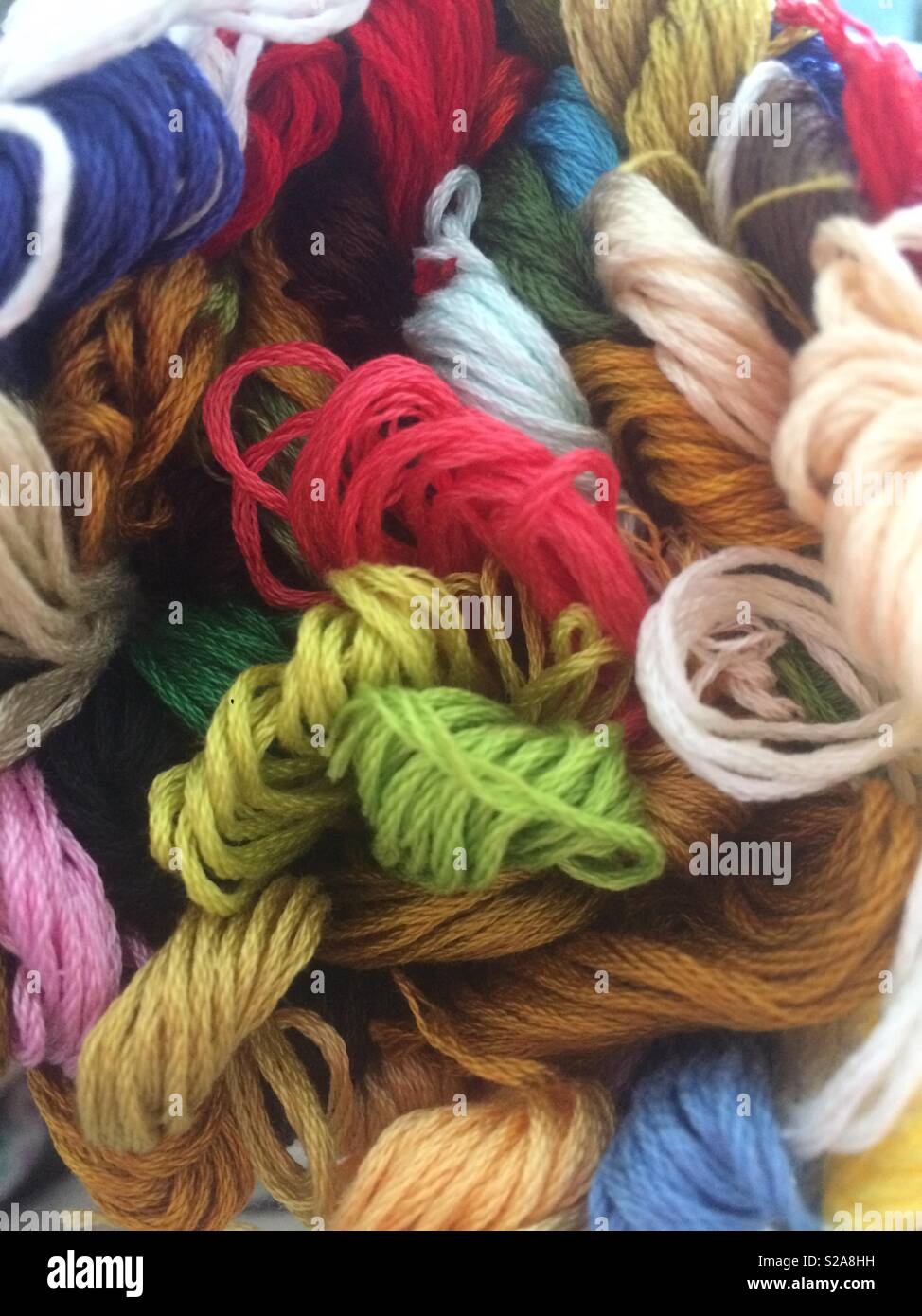 Embroidery/ friendship bracelet thread Stock Photo Alamy