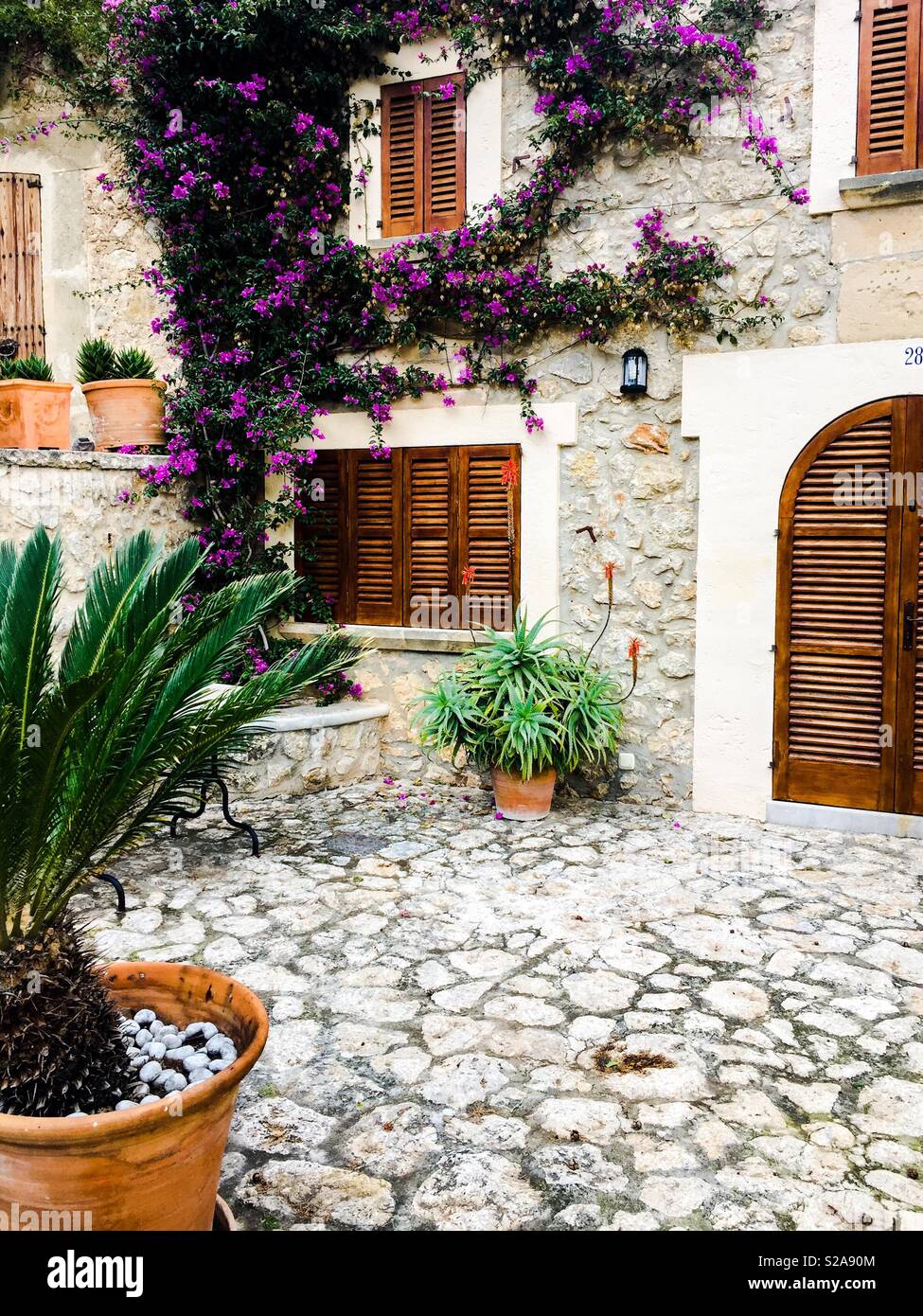 Pretty house in Mallorca - Smartphone Captured Stock Image