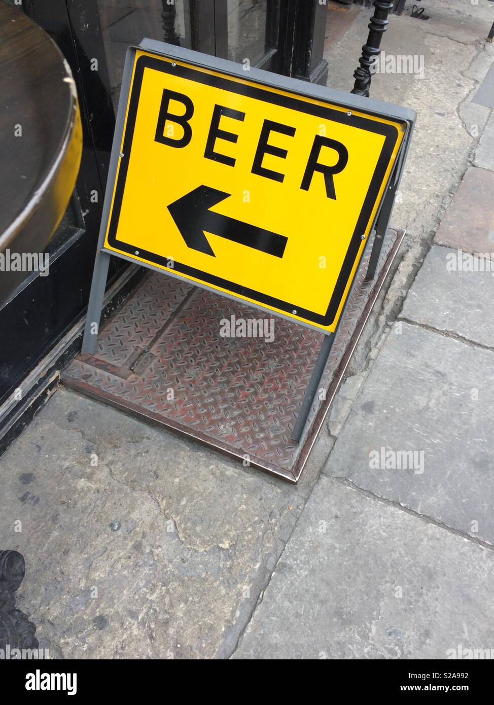 Beer sign Stock Photo