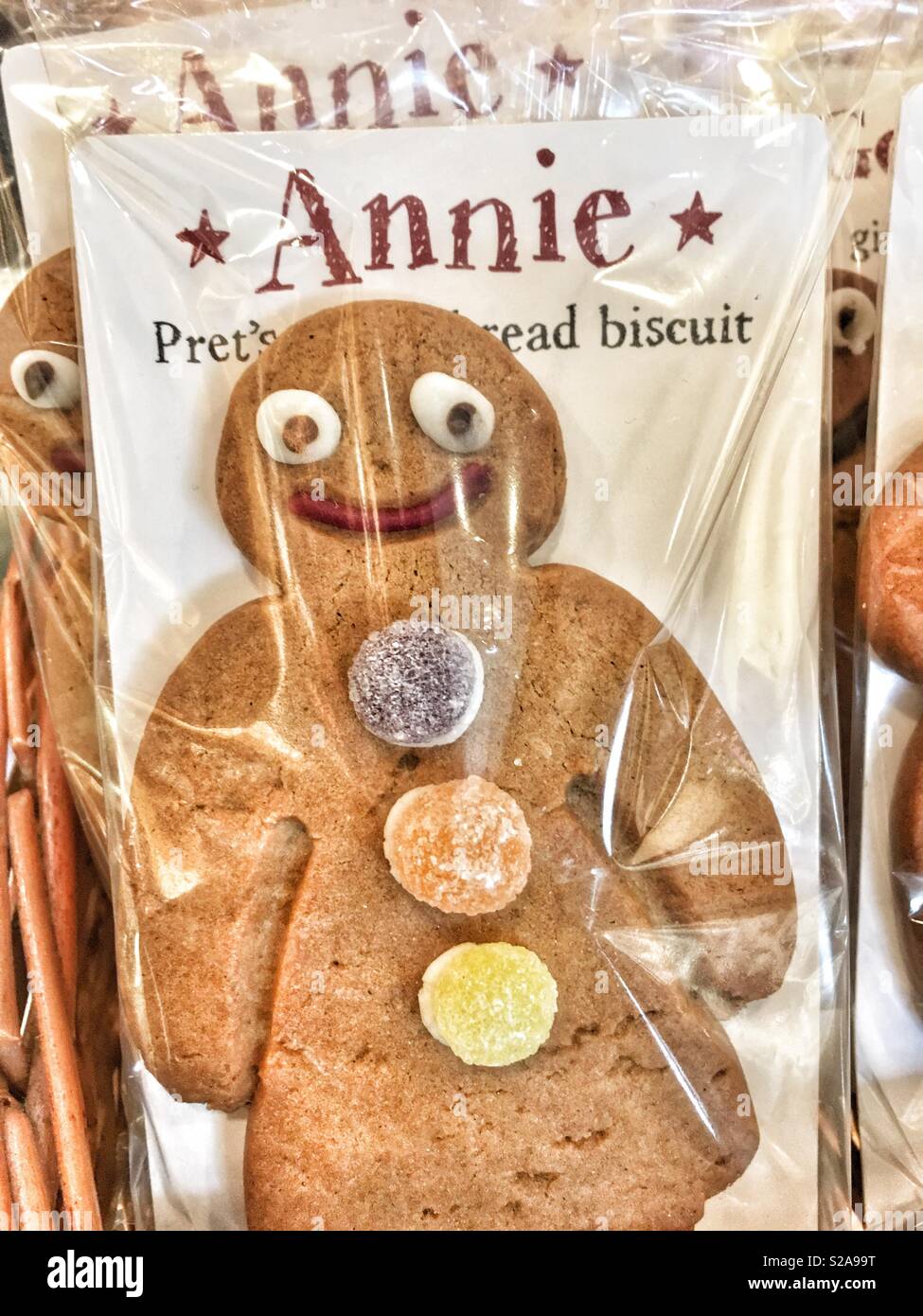 Annie Pret’s gingerbread biscuit - Smartphone Captured Stock Image