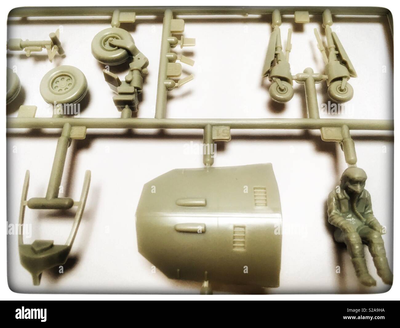 Model aircraft parts - Smartphone Captured Stock Image