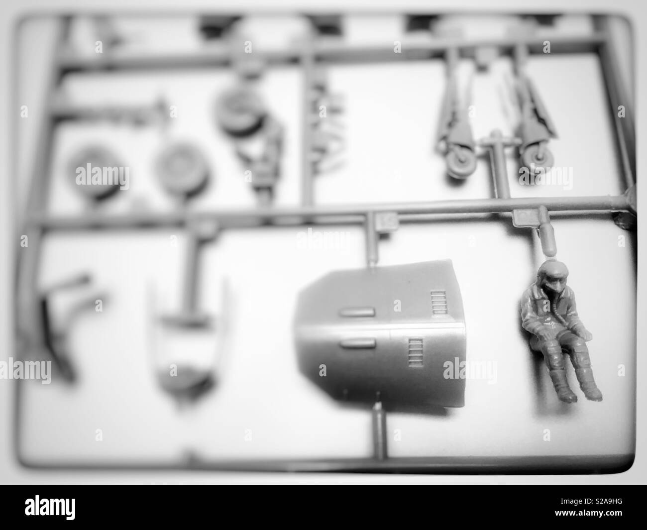 Model aircraft parts - Smartphone Captured Stock Image