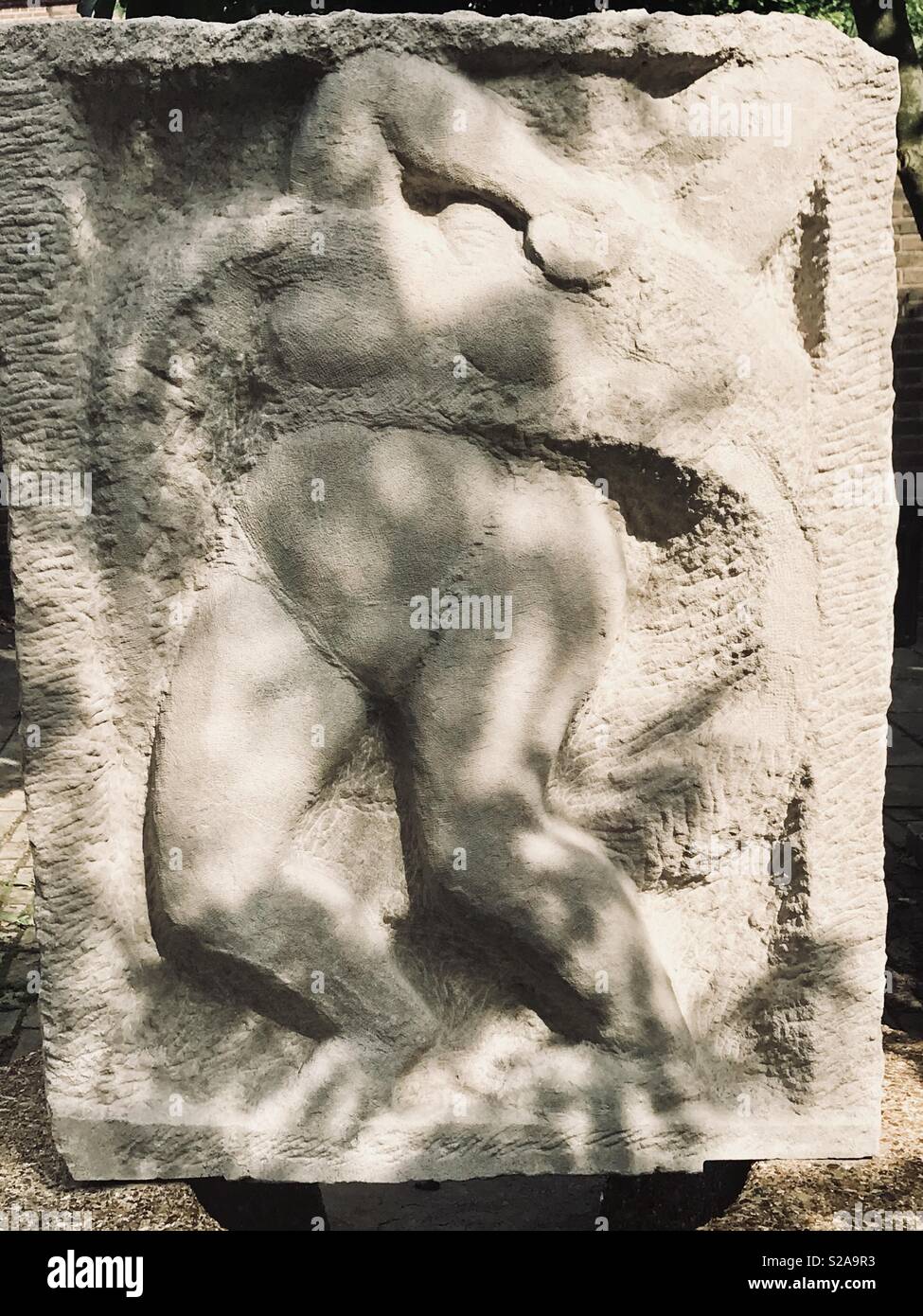 Sculpture Chelsea embankment by Brian Epstein - Smartphone Captured Stock Image