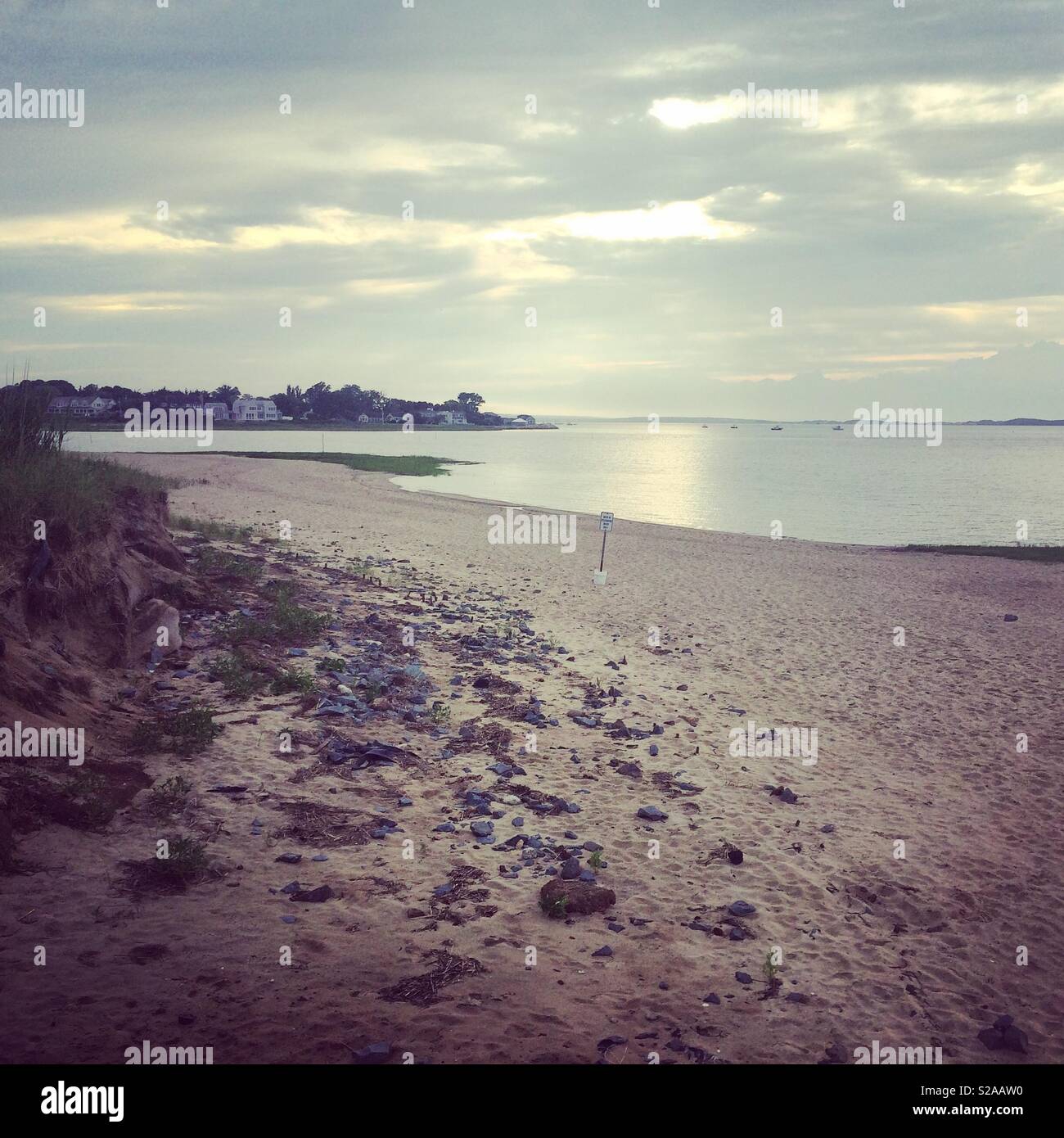 Millway Beach, Barnstable, Cape Cod, Massachusetts, United States - Smartphone Captured Stock Image