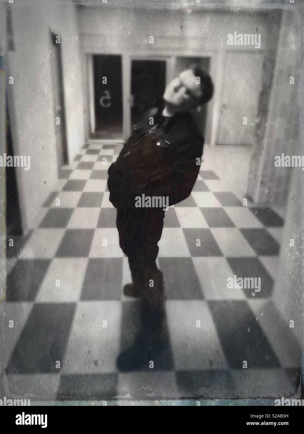 Perspective in a hallway - Smartphone Captured Stock Image