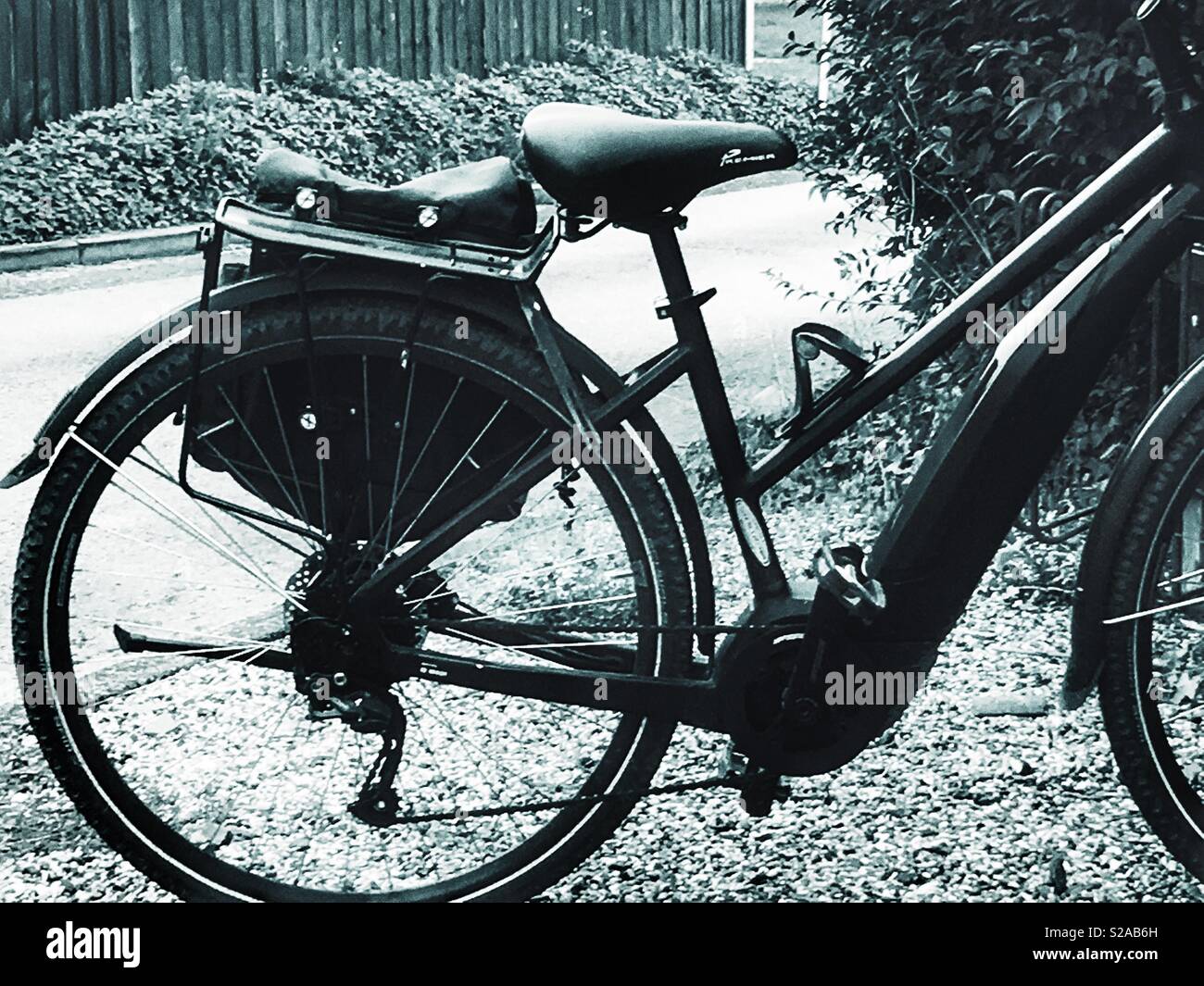 Electric bike - Smartphone Captured Stock Image