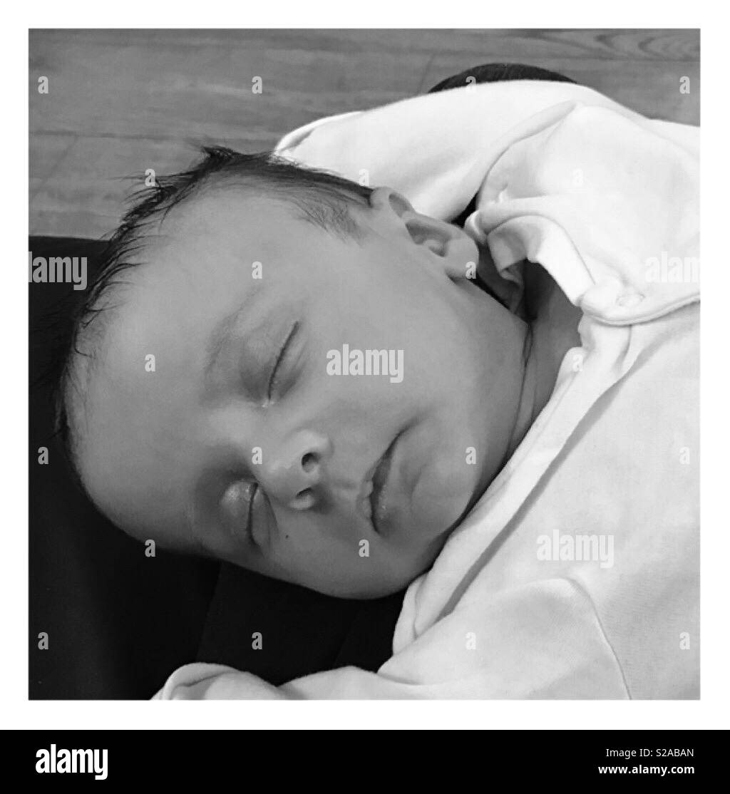 Newborn baby sleeping Stock Photo Alamy