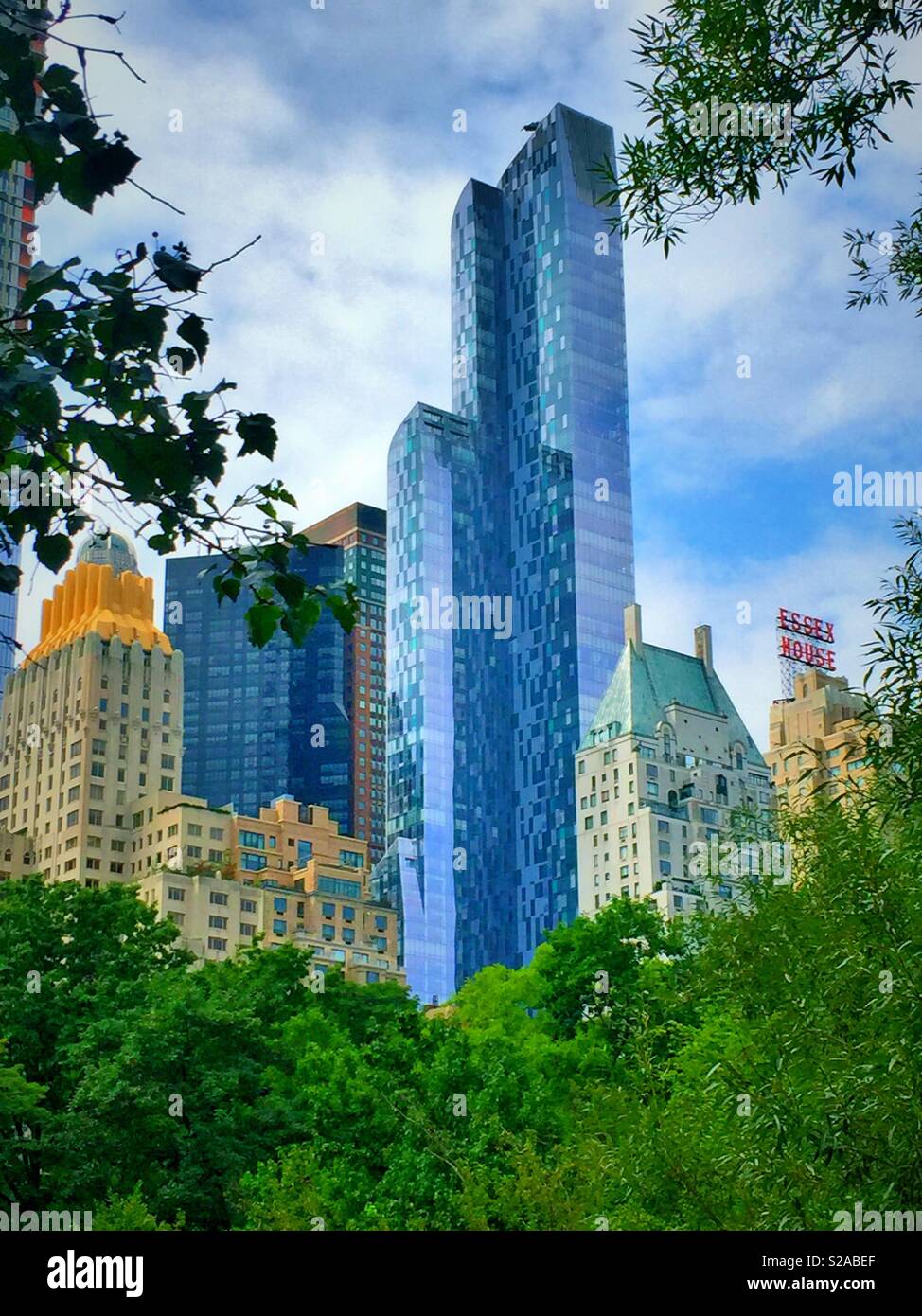 Skyline of Central Park South as seen from Central Park, New York City