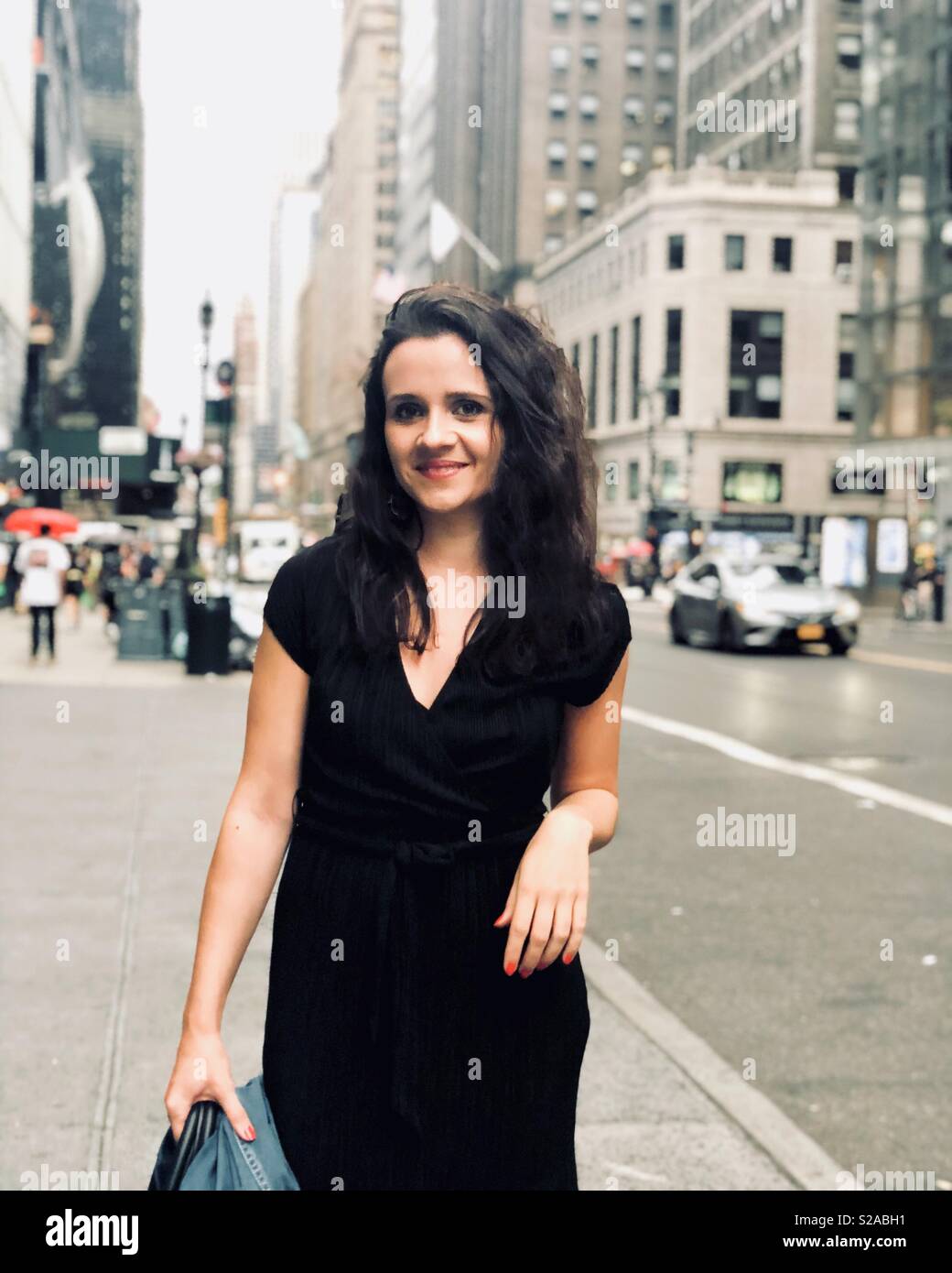 Girl in New York Stock Photo Alamy