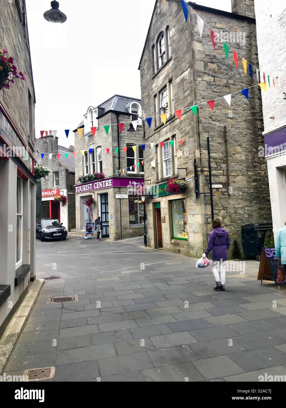 Commercial street in Lerwick, Shetland Islands Stock Photo Alamy