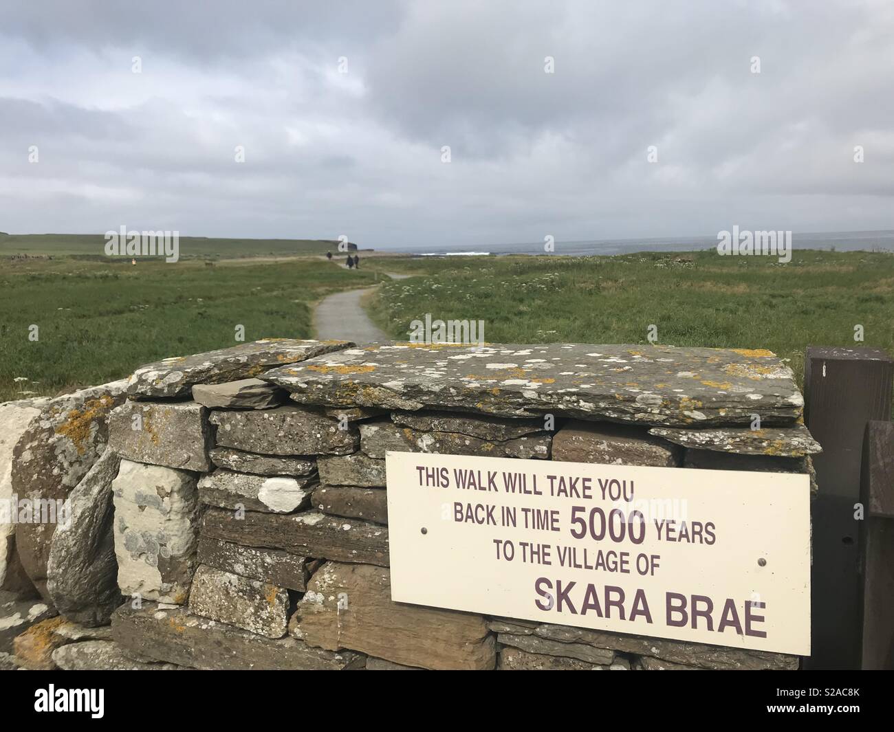 Skara Brae Scottish archeological Village, Stock Photo