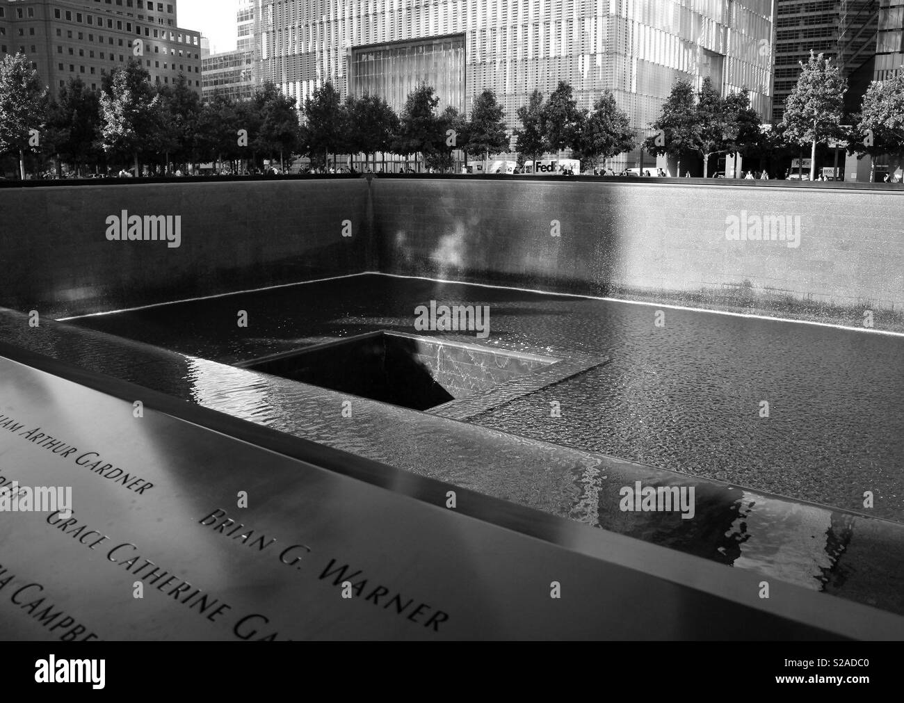 Ground Zero Memorial - Smartphone Captured Stock Image