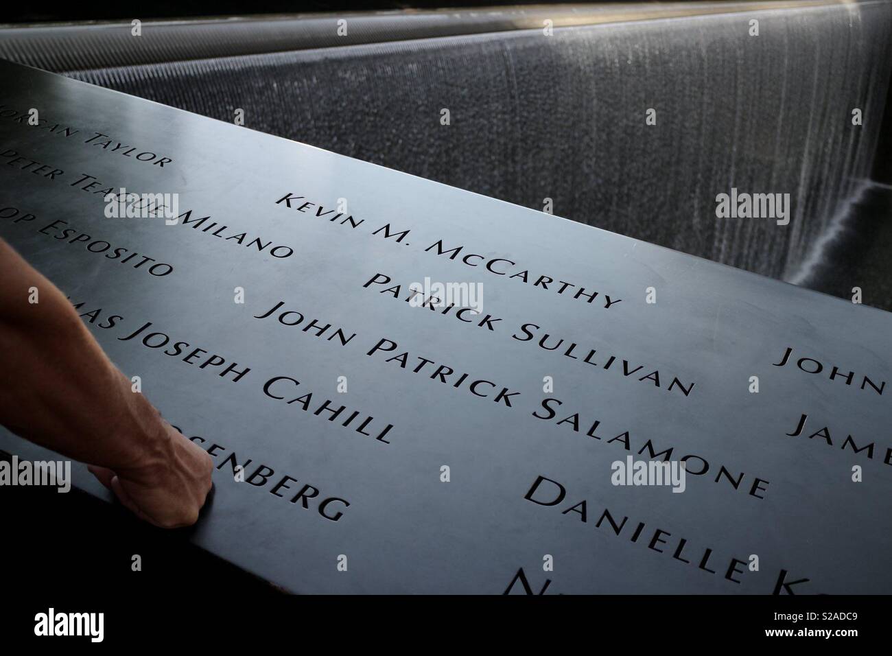 Ground Zero Memorial - Contemplation - Smartphone Captured Stock Image