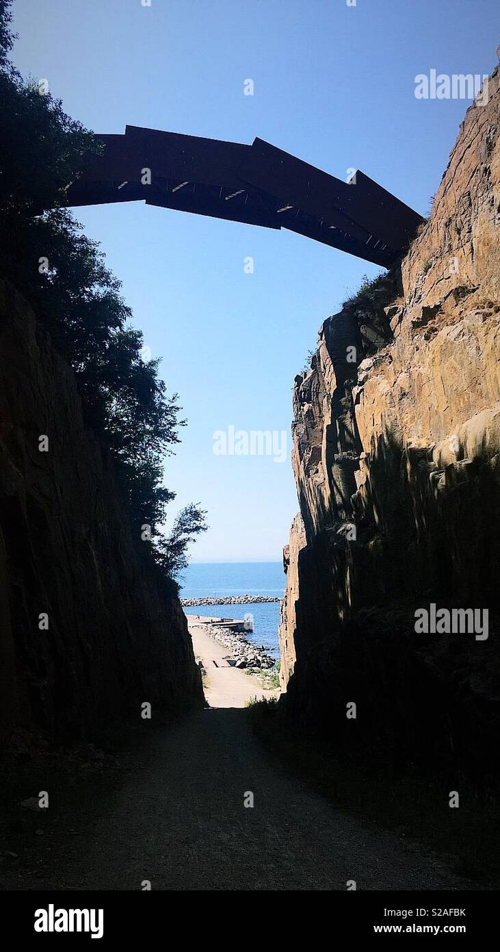 Bridge, Bornholm 2 Stock Photo - Alamy