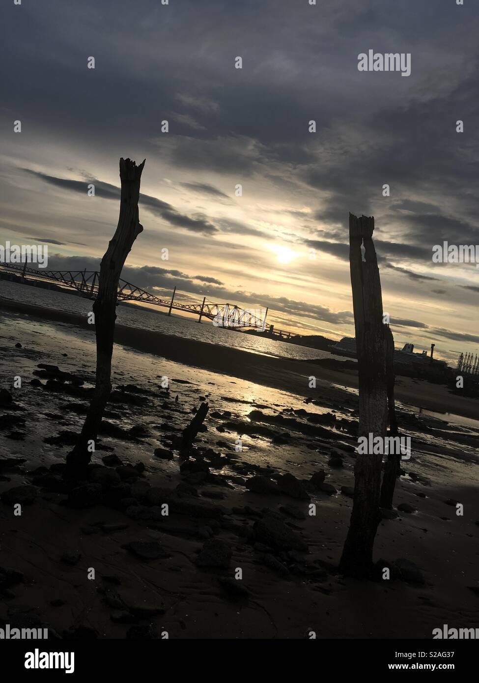 Bridges and posts - Smartphone Captured Stock Image