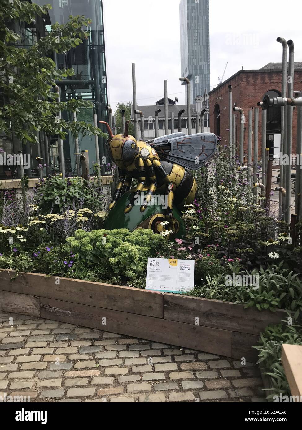 Manchester bee trail Stock Photo