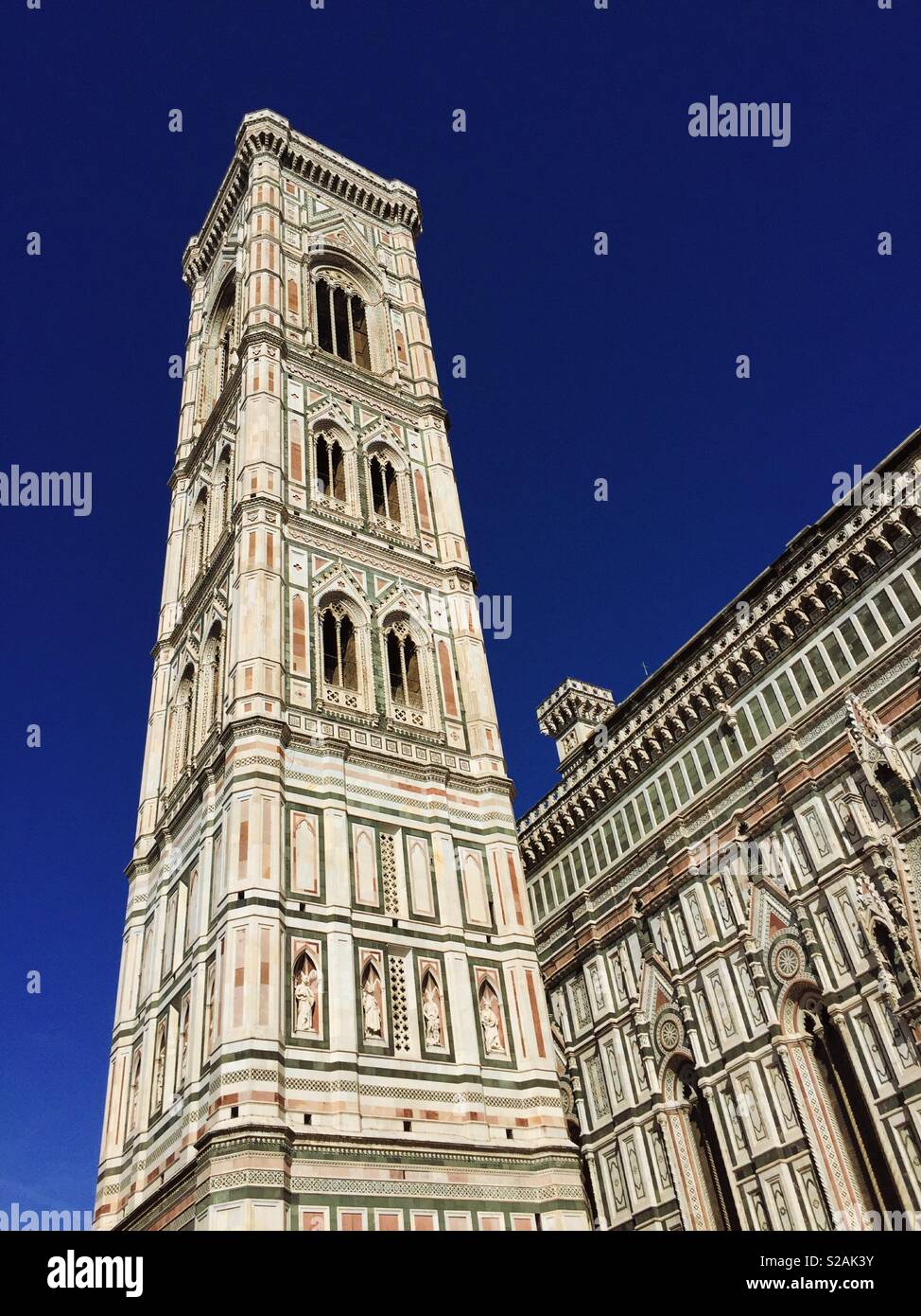 Giotto's Campanile, Florence Cathedral (Duomo), Florence, Italy Stock Photo