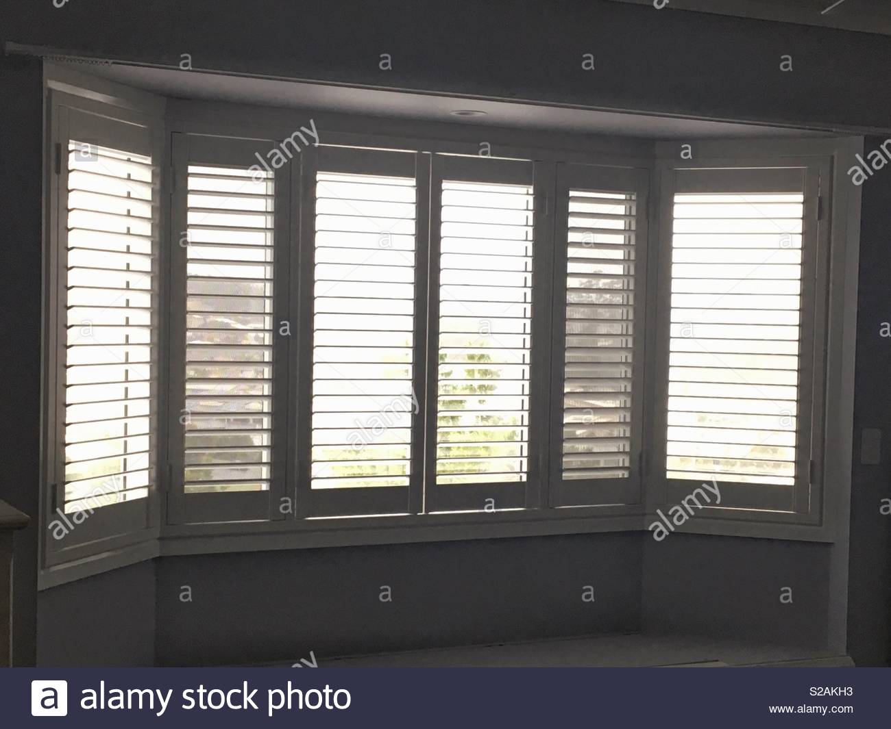 Window Shutters On Bay Window Stock Photo 311250831 Alamy